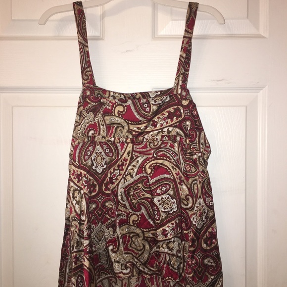EUC INC 100% silk cami top with side zipper - Picture 7 of 8